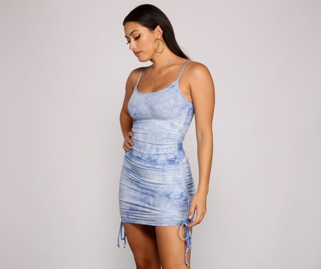 Feelin' Fab Tie-Dye Mini Dress - Lady Occasions Main image