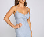 Scoop-Neck Spaghetti-Strap Sleeveless Mini Dress