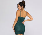 Mesh Glitter Mini Dress