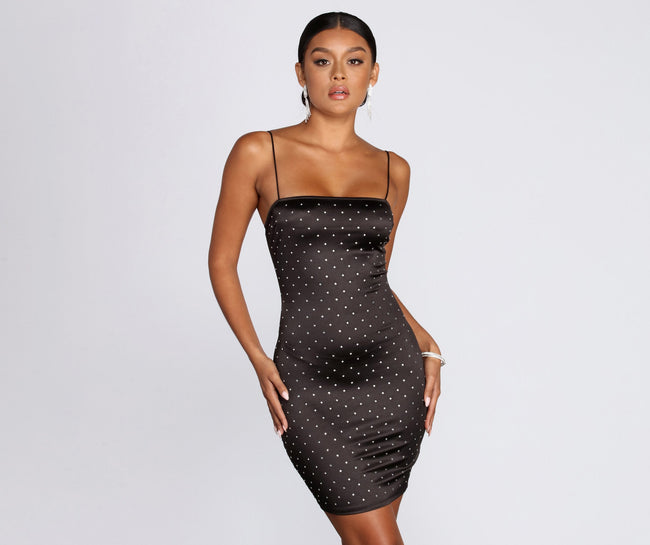 Treat Me Heat Stone Mini Dress - Lady Occasions Main image