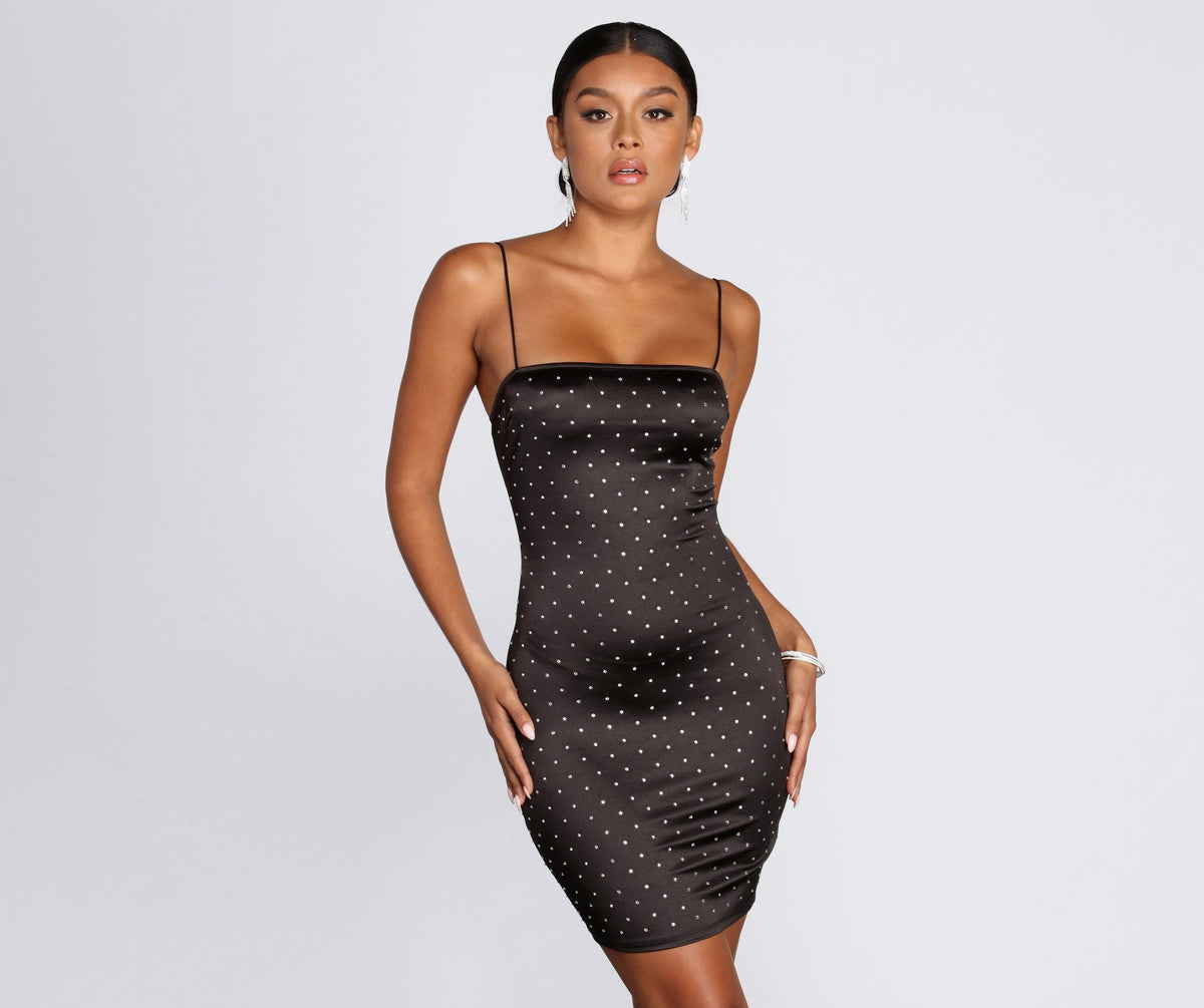 Treat Me Heat Stone Mini Dress - Lady Occasions