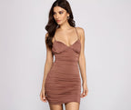 Stunning Glam Ruched Mini Dress - Lady Occasions