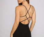 Sleeveless Spaghetti-Strap V-Neck Mini Dress