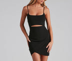 Cutout Dress with a Square Neck