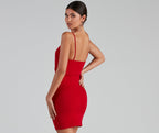 Cutout Dress with a Square Neck