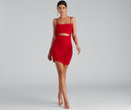 Cutout Dress with a Square Neck
