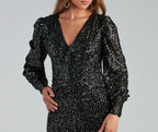 Bodycon Dress with Sequin Detail