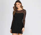 Sheer Cover-Up with Heatstone Detail