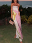 Eye-Graphic Printed Maxi Dress