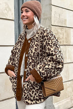 Leopard-Print Oversized Coat
