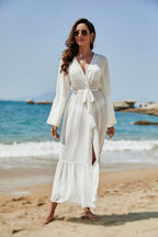 Chiffon Bell-Sleeve Cover-Up