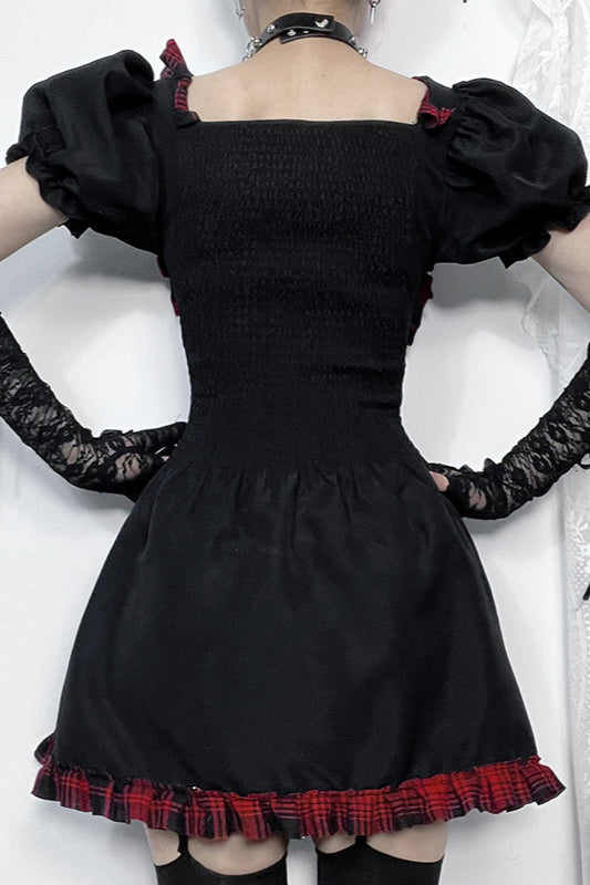 Checked Gothic Dress