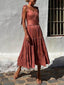 Off-Shoulder Ruffled Midi Dress