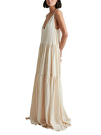 Strappy Maxi Dress with a V-Neck