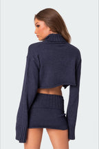 Knit Relaxed-Fit Cropped Sweater
