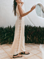 Printed Sleeveless Midi Dress