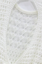 Knit Fringed Cutout Cover-Up