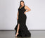 Plus Sandra Glitter Ruffle Dress - Lady Occasions