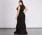 Glitter Dress with Ruffle Details