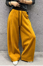 Wide-Leg High-Rise Relaxed-Fit Pants