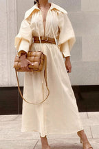 Relaxed-Fit Long-Sleeve Dress