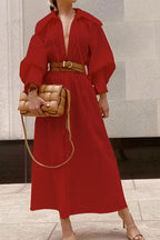 Relaxed-Fit Long-Sleeve Dress