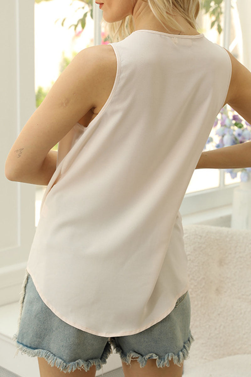 V-Neck Top with a Split Detail