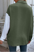 Colorblock Top with Panel Details