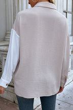 Colorblock Top with Panel Details