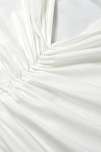 One-Shoulder Bodycon Asymmetric Maxi Dress with an Open Back