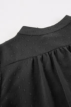Relaxed-Fit Flared Long-Sleeve Blouse