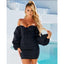 Balloon-Sleeve Dress with Ruffle Details
