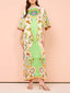 Floral Relaxed-Fit Midi Dress