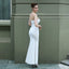 Strapless Wrap-Style Dress with a Split Detail