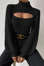 Fitted Sweater with a Roll Neck