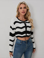 Striped Knit Cardigan