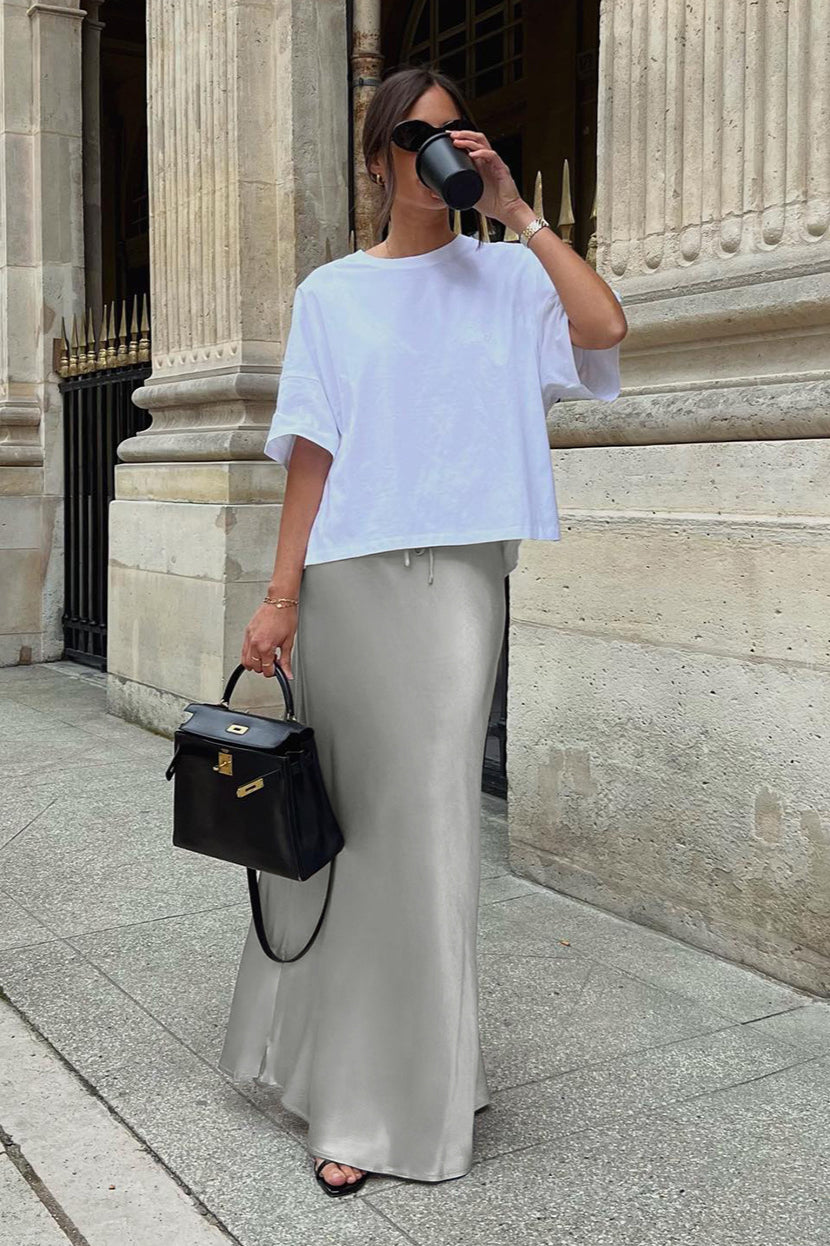 High-Rise Mermaid Maxi Skirt