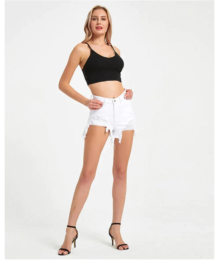 White Relaxed-Fit Wool Pants