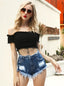 Denim Relaxed-Fit Shorts