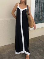 Strappy Adjustable-Strap Midi Dress with an Eye Motif