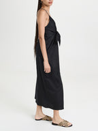 Strappy Midi Dress with a V-Neck