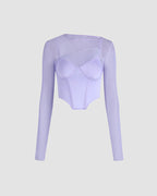 Mesh Corset Top
