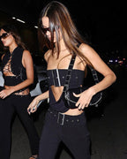 Sleeveless Cropped Strapless Top
