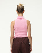 High-Neck Sleeveless Tank Top