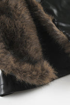 Faux-Leather Coat