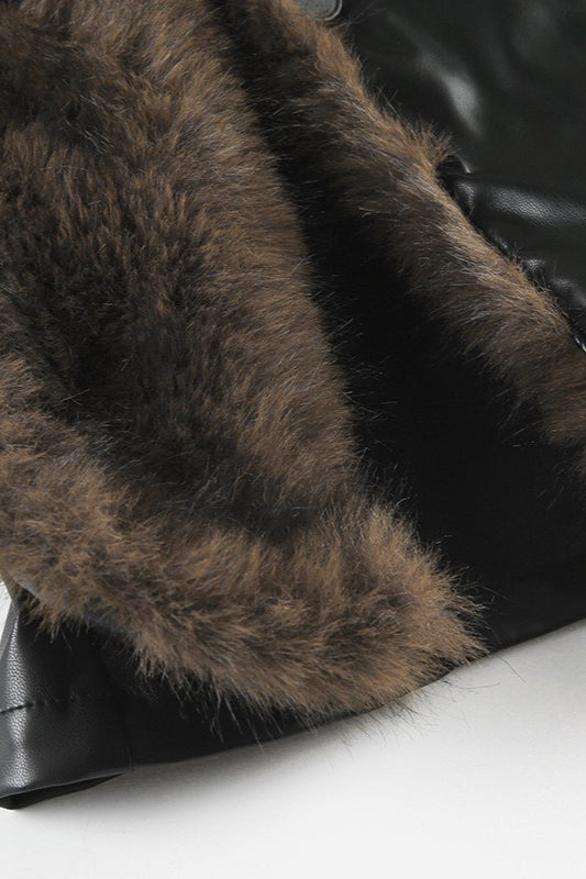 Faux-Leather Coat
