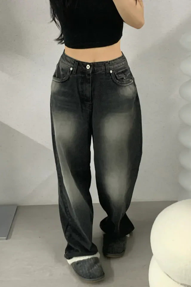 Retro High-Rise Wide-Leg Jeans