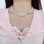 Pearl-Detail Chain-Detail Necklace