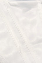 Halterneck Satin Corset-Style Tank Top with Lace-Up Details