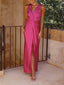 Open-Back Sleeveless Dress with a Plunging V-Neck